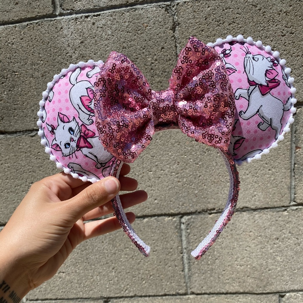 Disney homemade Aristocat Marie ears